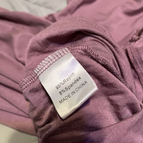 Lainab Jumpsuit Jumper Drawstring Waist Short Sleeve Womens 2XL Light Purple - Picture 8 of 9